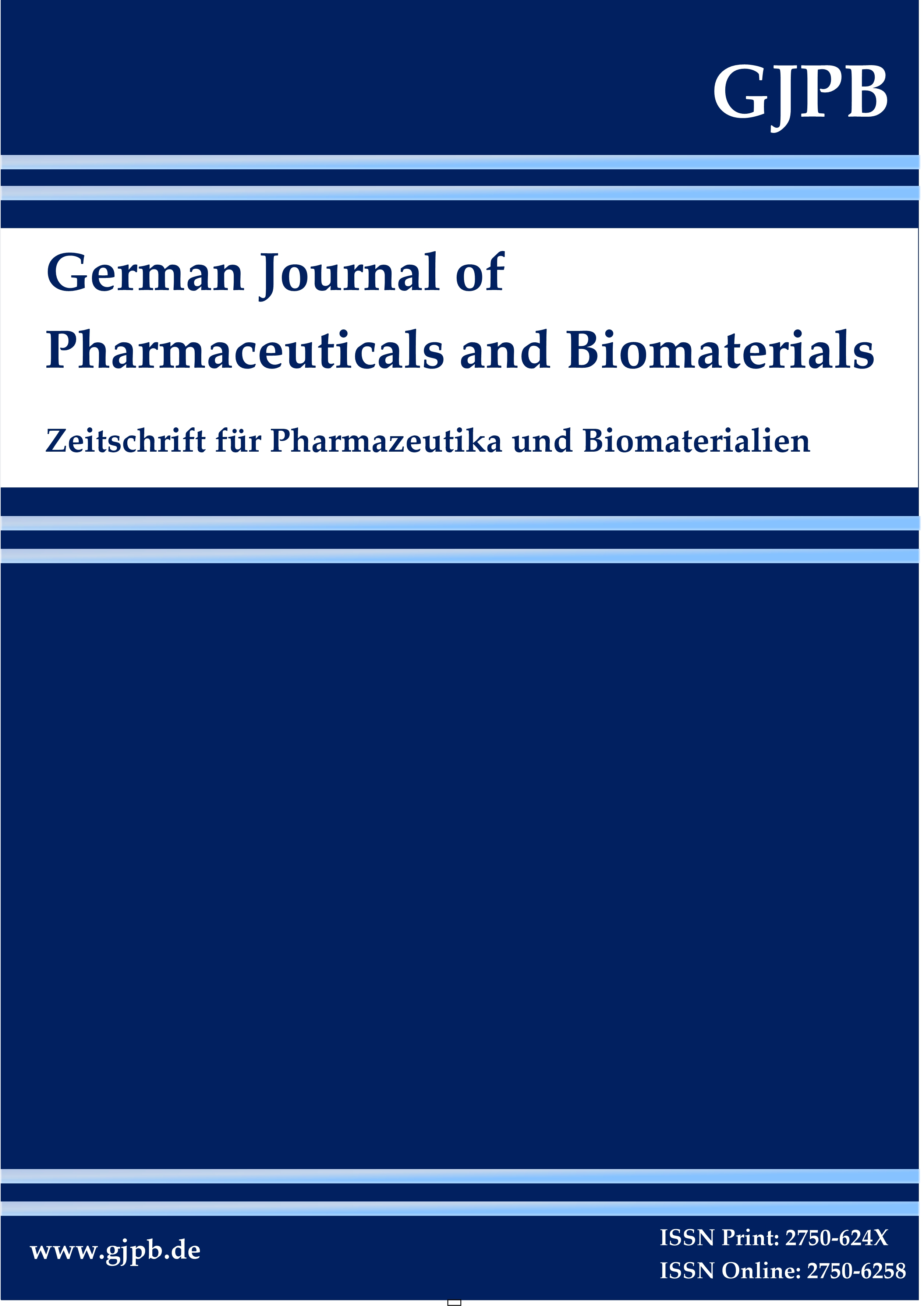 					View Vol. 2 No. 2 (2023): German Journal of Pharmaceuticals and Biomaterials
				